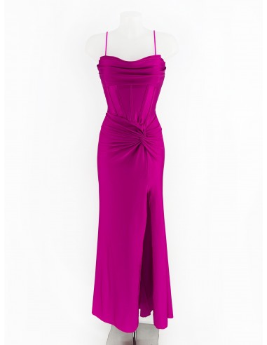Vestido largo de tirantes para graduacion con...