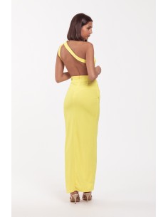 Vestido largo espalda descubierta para graduacion Peña 2