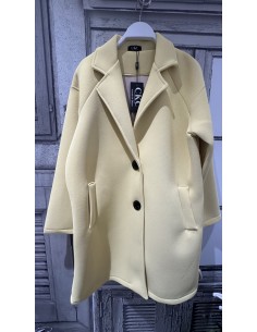 Abrigo oversize de neopreno para mujer Carla 2