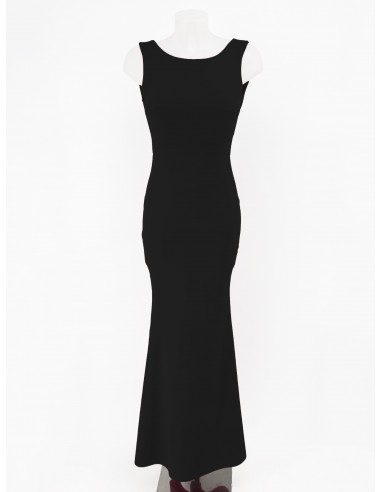 Vestido largo corte sirena con espalda al aire...