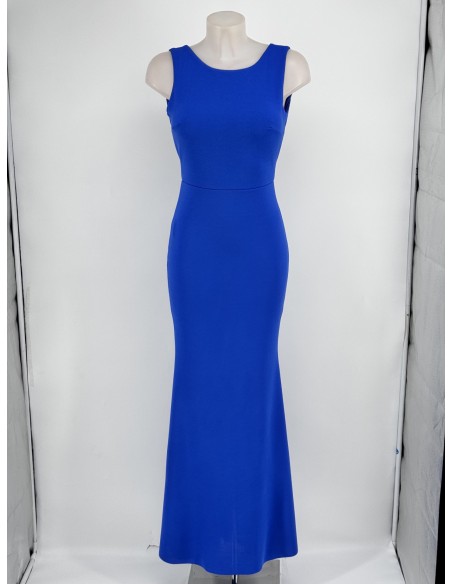 Vestido largo corte sirena con espalda al aire Norma para graduacion