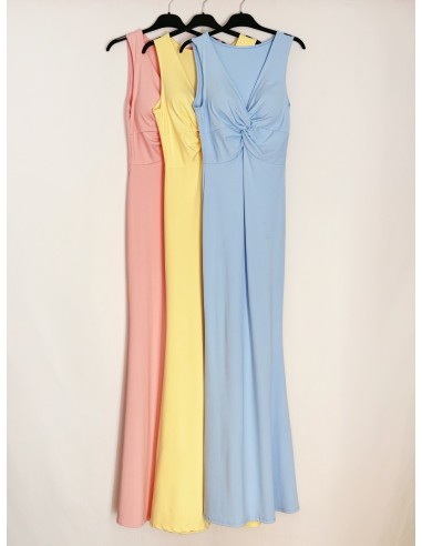Vestido largo para graduación con nudo en el...