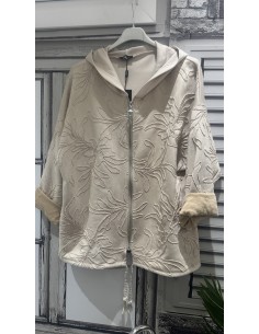 Cazadora con capucha y cremallera para señora Luz 2