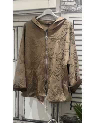 Cazadora con capucha y cremallera para señora Luz