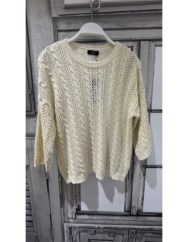 Jersey calado de perle oversize Lena