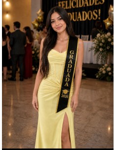 Vestido largo de tirantes para graduacion con espalda...