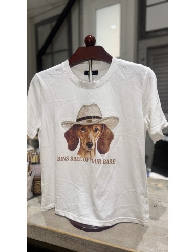 Camiseta Perro Cowboy Marrón