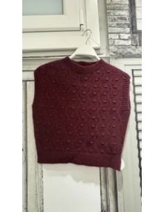 Jersey de Punto Azul con Textura y Manga Corta 2