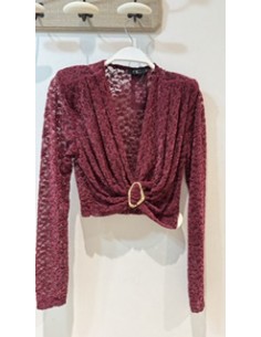 Blusa Boho de Manga Larga con Escote en V 2