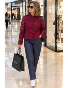 Pantalón Vaquero Azul Mujer de Corte Recto y Cómodo