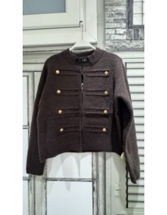 Chaqueta corta blanca de estilo militar 2