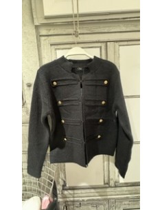 Chaqueta corta blanca de estilo militar 2