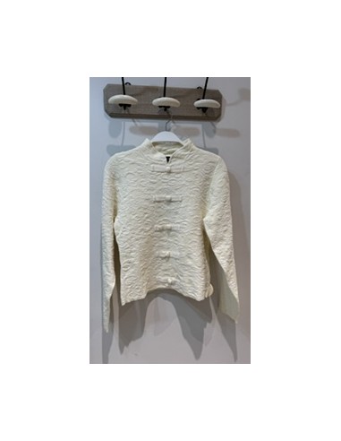 Jersey de lana con cuello mao